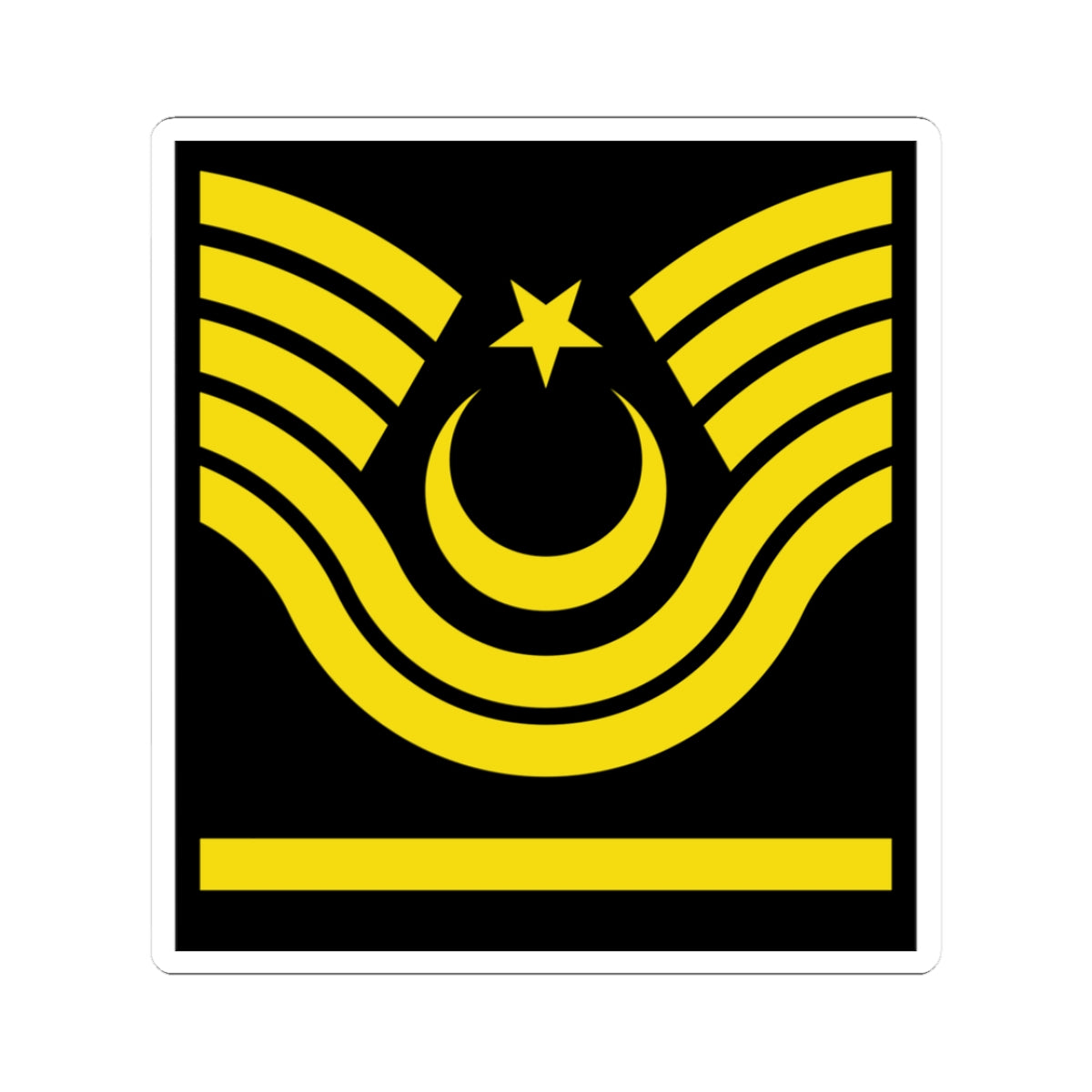 Army TUR OR 07 2 (Turkey) (Military Rank) STICKER Vinyl Kiss-Cut Decal