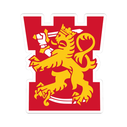 Suomen Puolustusvoimien tornileijona (Finland) (Coat of Arms) STICKER Vinyl Kiss-Cut Decal