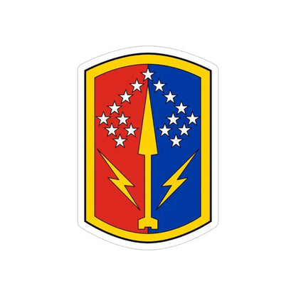 174th Air Defense Artillery Brigade (U.S. Army) REVERSE PRINT Transparent Die-Cut STICKER 6 Inch Die-Cut Transparent - The Sticker Space