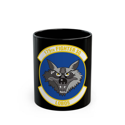 175 Fighter Squadron (U.S. Air Force) Black Coffee Mug-11oz-The Sticker Space