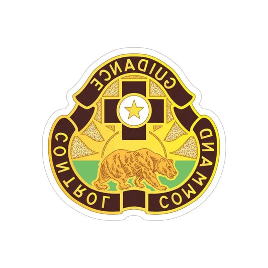 175 Medical Brigade 2 (U.S. Army) REVERSE PRINT Transparent Die-Cut STICKER 6 Inch Die-Cut Transparent - The Sticker Space