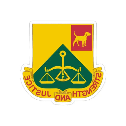 175 Military Police Battalion (U.S. Army) REVERSE PRINT Transparent Die-Cut STICKER 6 Inch Die-Cut Transparent - The Sticker Space