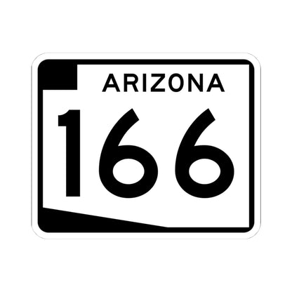 Arizona 166 (Arizona) (Road Sign) STICKER Vinyl Kiss-Cut Decal