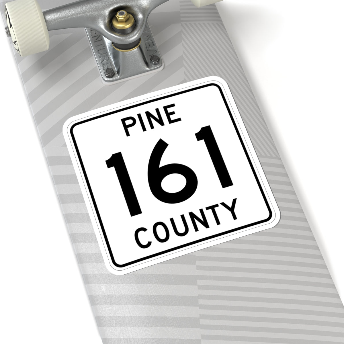 Pine County Route 161 MN (Minnesota) (Road Sign) STICKER Vinyl Kiss-Cut Decal