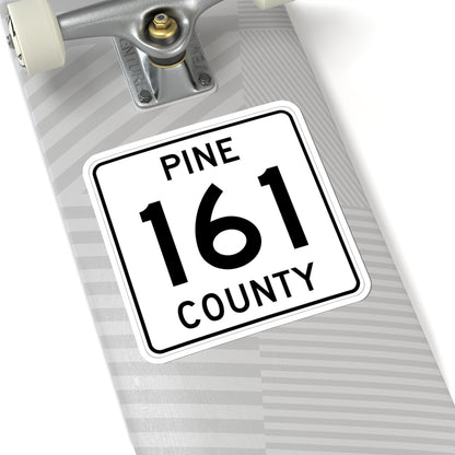Pine County Route 161 MN (Minnesota) (Road Sign) STICKER Vinyl Kiss-Cut Decal