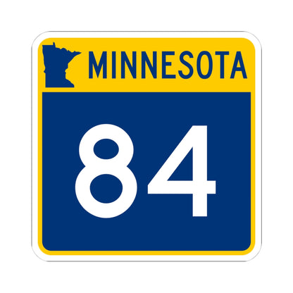MN-84 (Minnesota) (Road Sign) STICKER Vinyl Kiss-Cut Decal