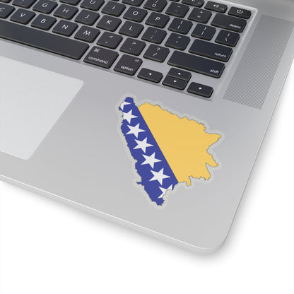 Bosnia and Herzegovina-Flagmap (Bosnia and Herzegovina) STICKER Vinyl Kiss-Cut Decal