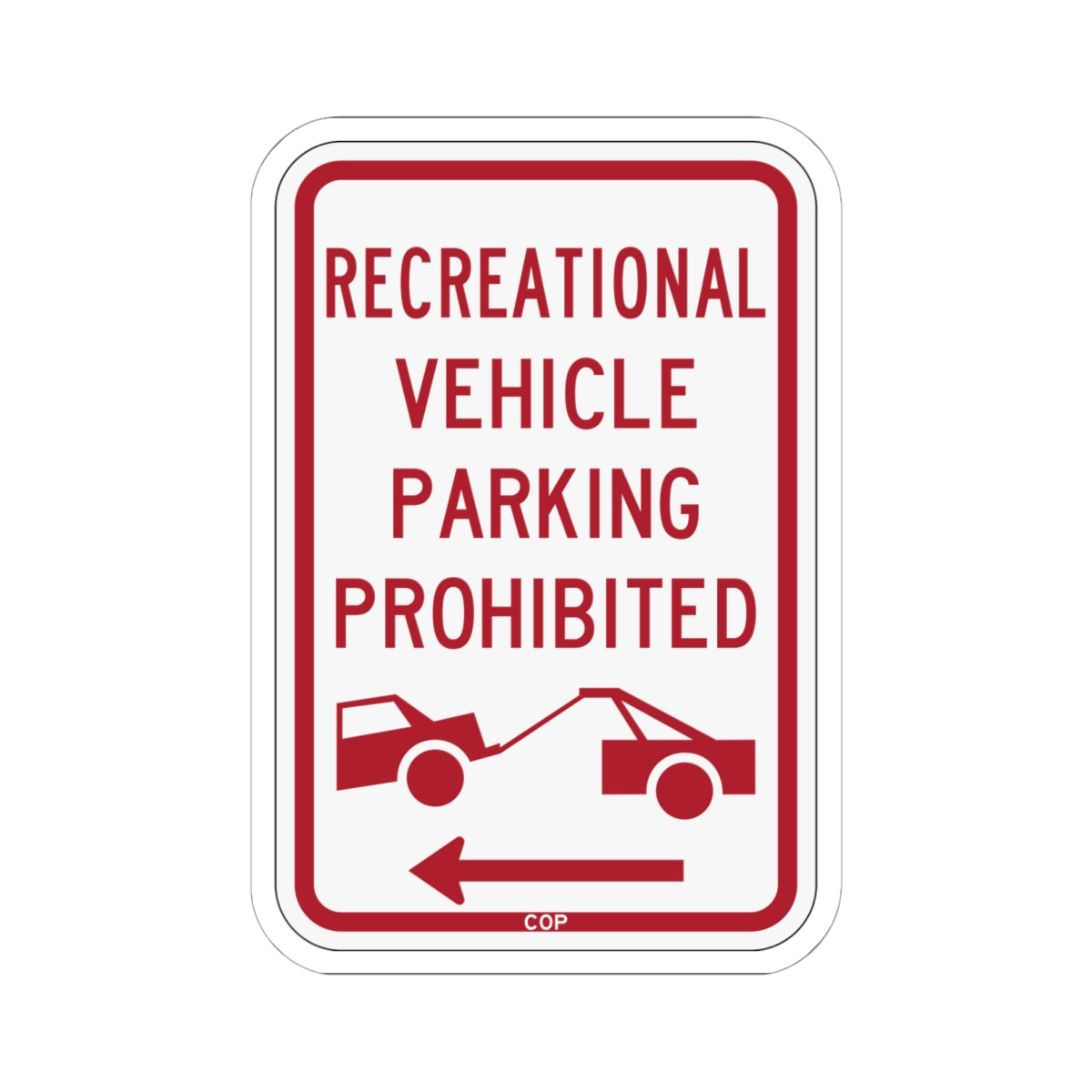 PBOT Road sign P1957L (Oregon) (Road Sign) STICKER Vinyl Kiss-Cut Decal