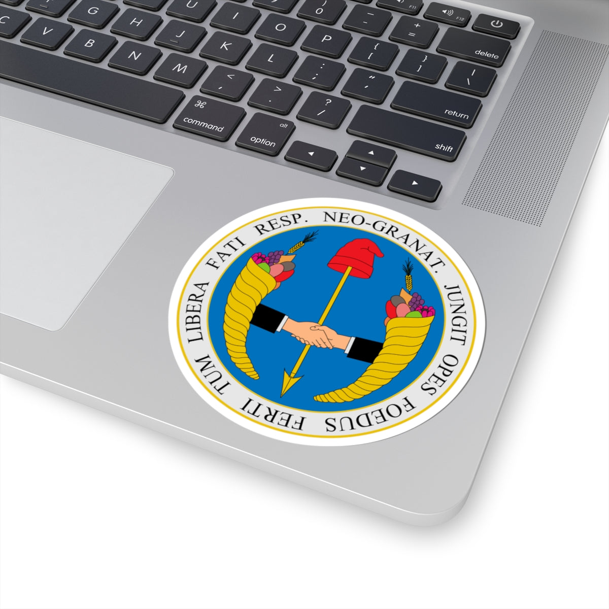 Coat of arms of United Provinces of New Granada - STICKER Vinyl Kiss-Cut Decal