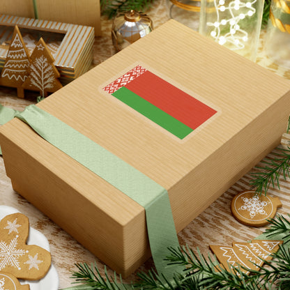 Flag of Belarus darker colors (Belarus) STICKER Vinyl Kiss-Cut Decal