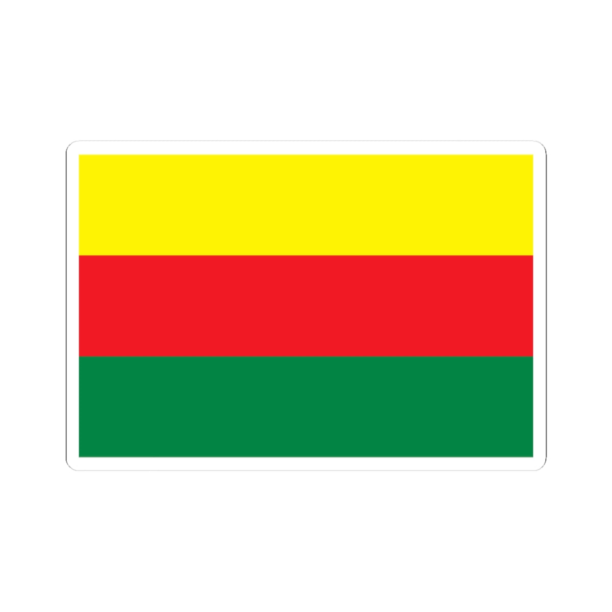 Flag of Rojava (Syria) STICKER Vinyl Kiss-Cut Decal