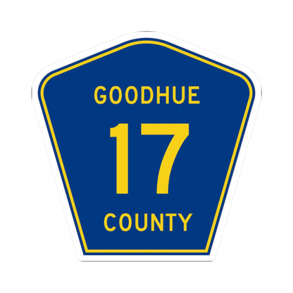 Goodhue County Route 17 (Minnesota) (Road Sign) STICKER Vinyl Kiss-Cut Decal