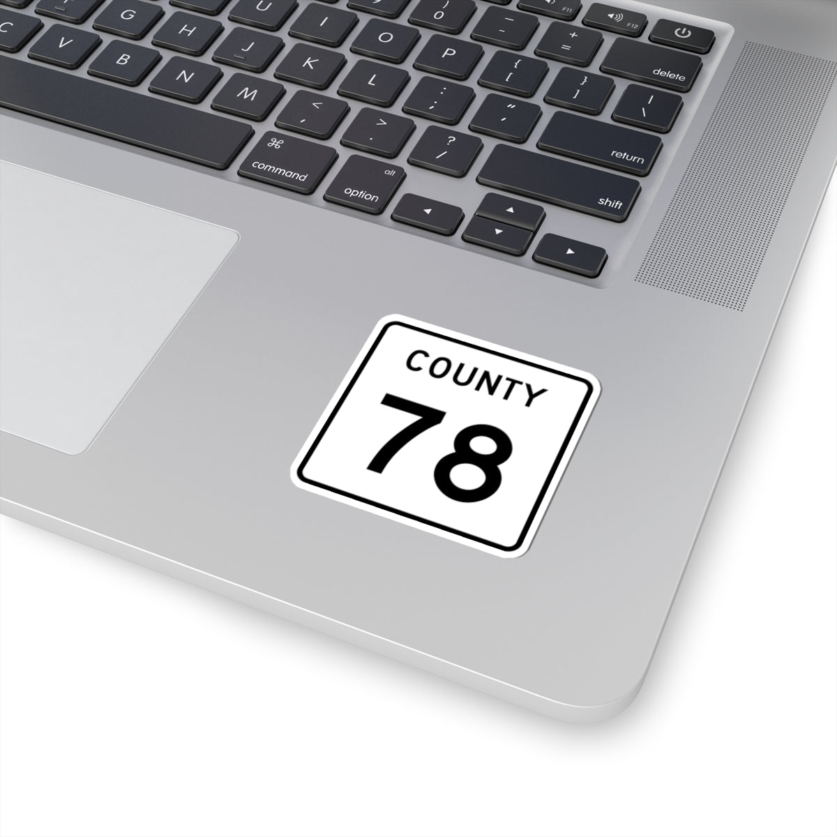 County 78 square (Minnesota) (Road Sign) STICKER Vinyl Kiss-Cut Decal