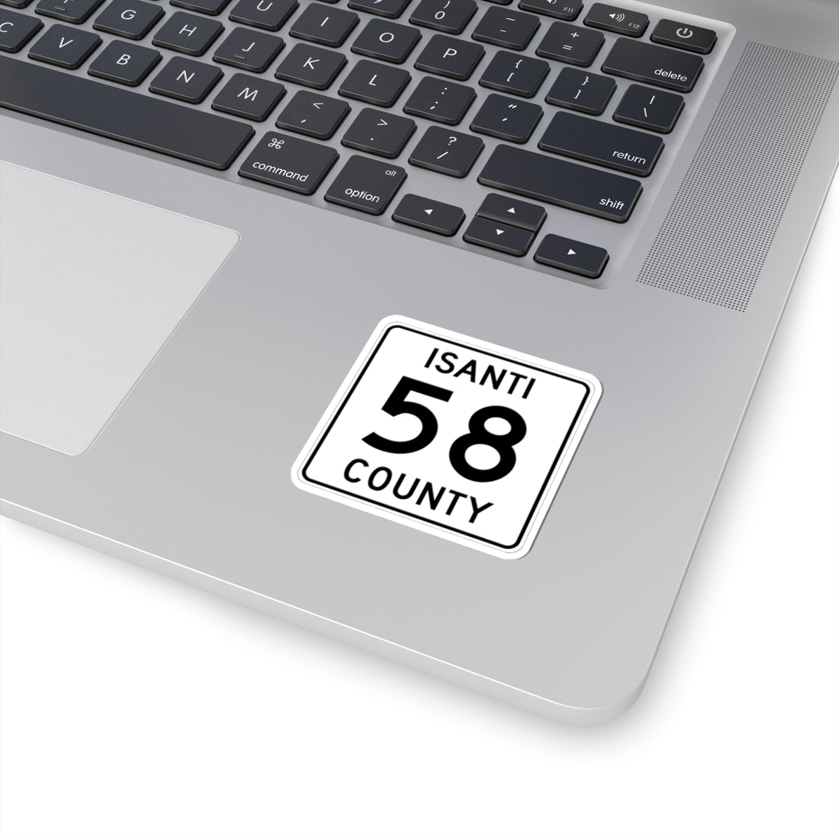 Isanti County 58 MN (Minnesota) (Road Sign) STICKER Vinyl Kiss-Cut Decal