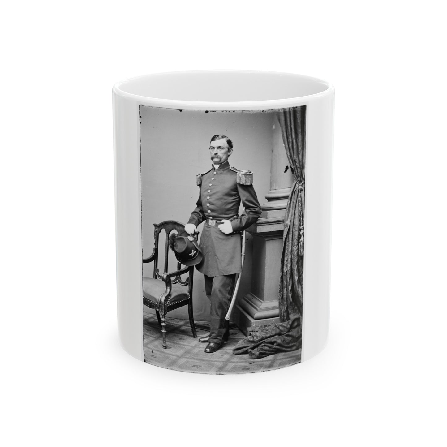 Portrait Of Capt. Charles Griffin, Officer Of The Federal Army, (Brig. Gen. From June 9, 1862) (U.S. Civil War) White Coffee Mug