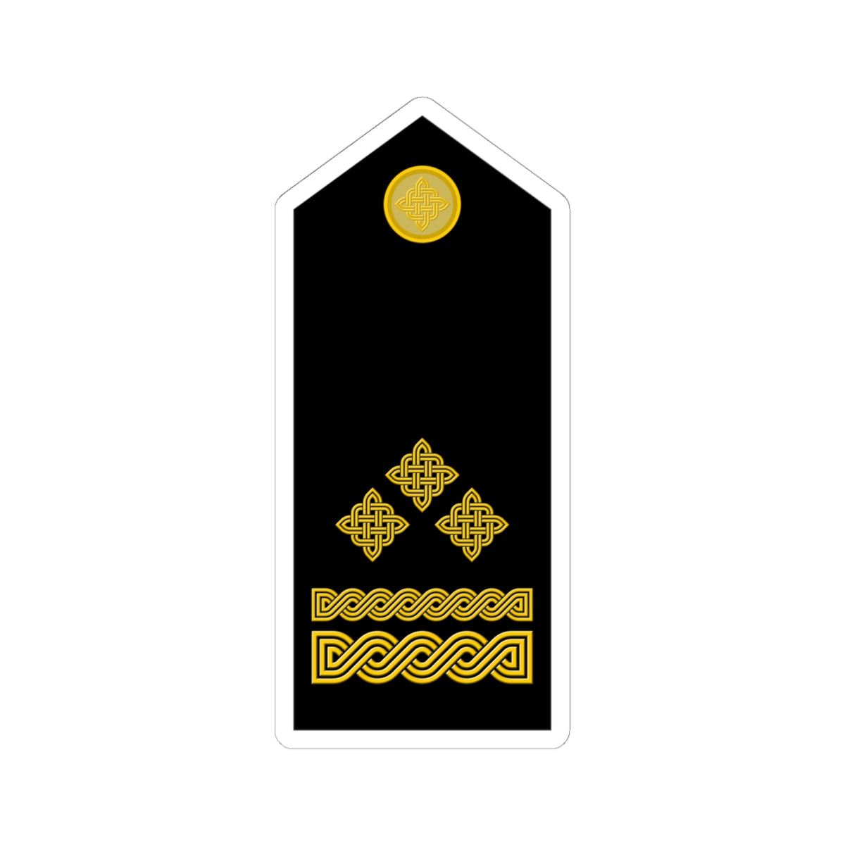 Naramenica svečane odore brigadira HKoV (Croatia) (Military Rank) STICKER Vinyl Kiss-Cut Decal