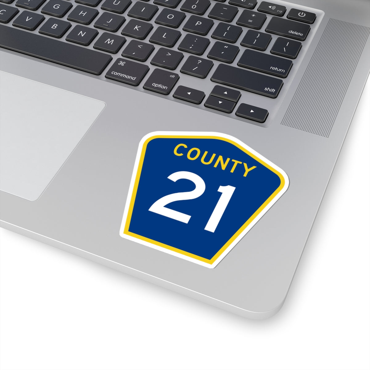 County 21 MN (Minnesota) (Road Sign) STICKER Vinyl Kiss-Cut Decal