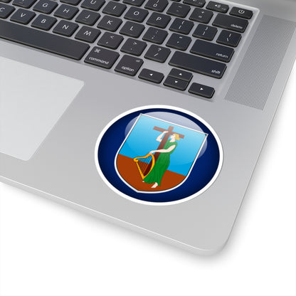 Flag orb Montserrat (United Kingdom) STICKER Vinyl Kiss-Cut Decal