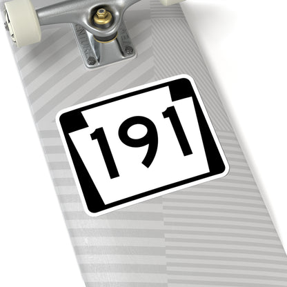 PA-191 (Pennsylvania) (Road Sign) STICKER Vinyl Kiss-Cut Decal