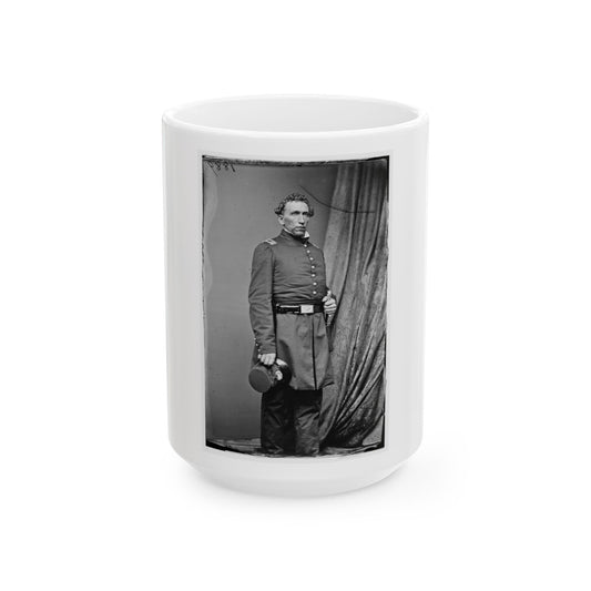 Asst. Surg. Luther Brusie, 3rd Ind Cav 001 (U.S. Civil War) White Coffee Mug