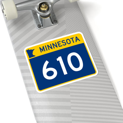 MN-610 wide (Minnesota) (Road Sign) STICKER Vinyl Kiss-Cut Decal
