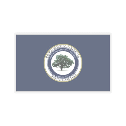 Flag of North Charleston, South Carolina - STICKER Vinyl Kiss-Cut Decal