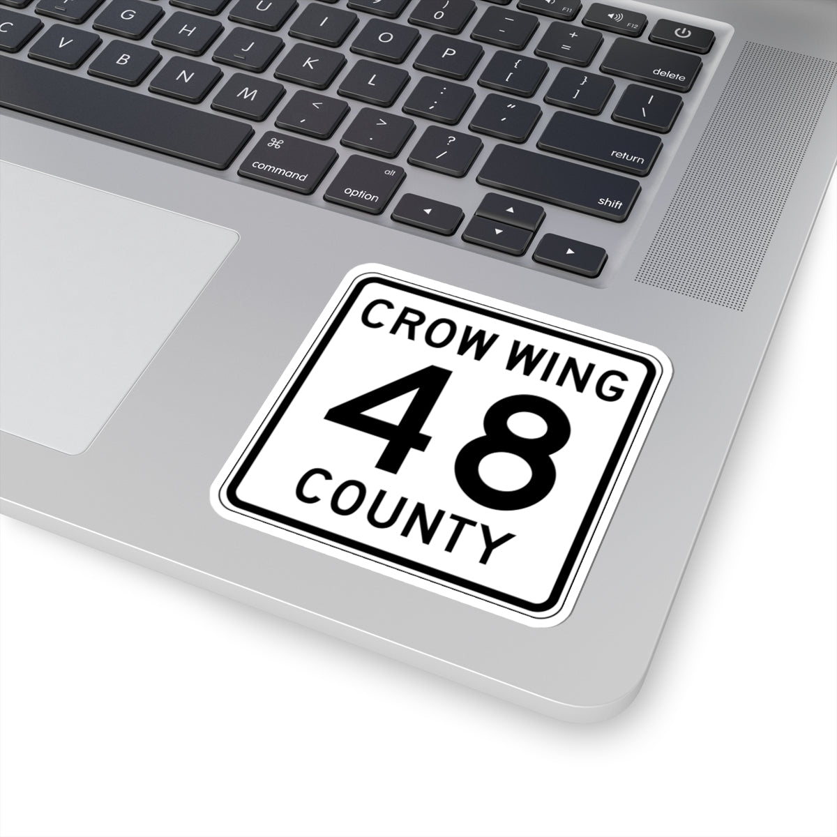 Crow Wing County 48 (Minnesota) (Road Sign) STICKER Vinyl Kiss-Cut Decal