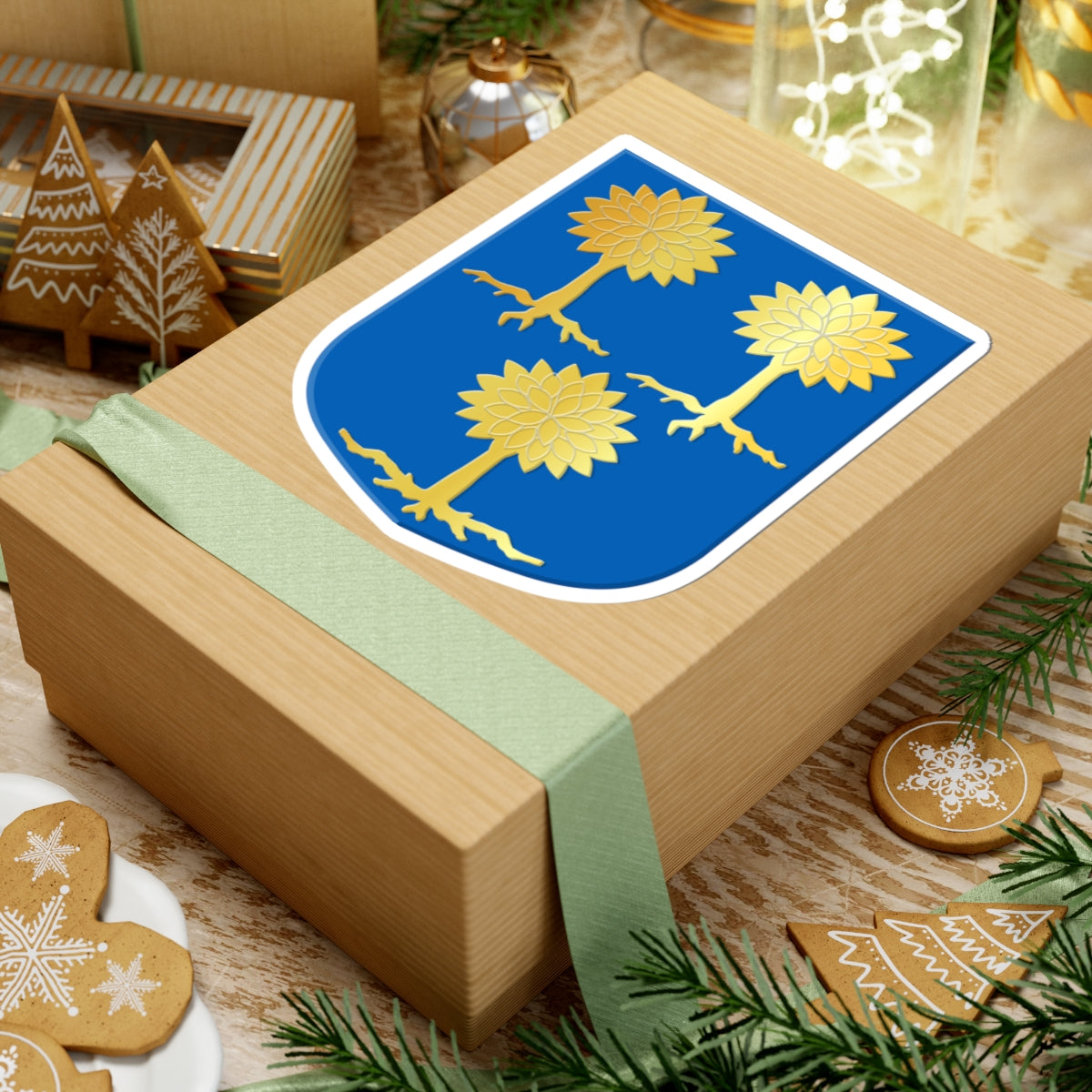 Ambt Delden wapen (Netherlands) (Coat of Arms) STICKER Vinyl Kiss-Cut Decal