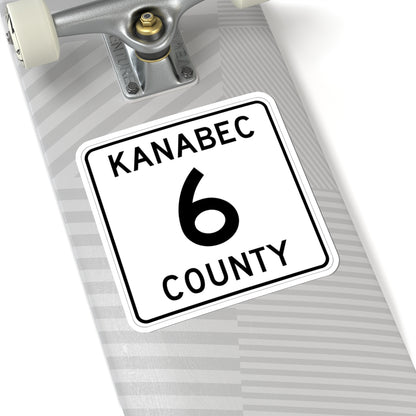 Kanabec County 6 MN (Minnesota) (Road Sign) STICKER Vinyl Kiss-Cut Decal