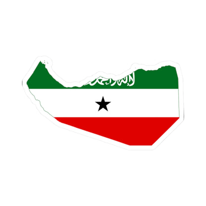 Flag-map of Somaliland (Mali) STICKER Vinyl Kiss-Cut Decal