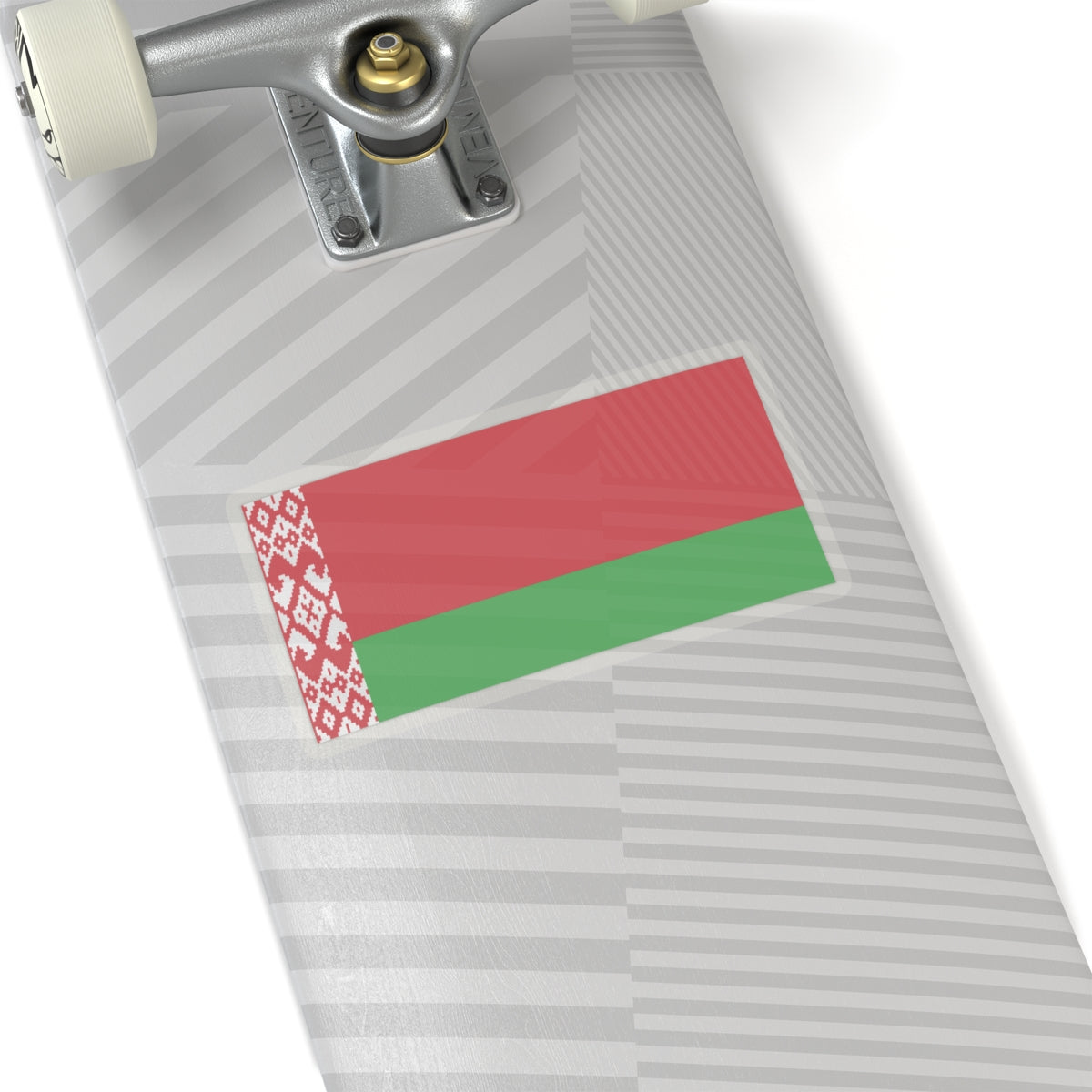 Belarus flag on law (Belarus) STICKER Vinyl Kiss-Cut Decal