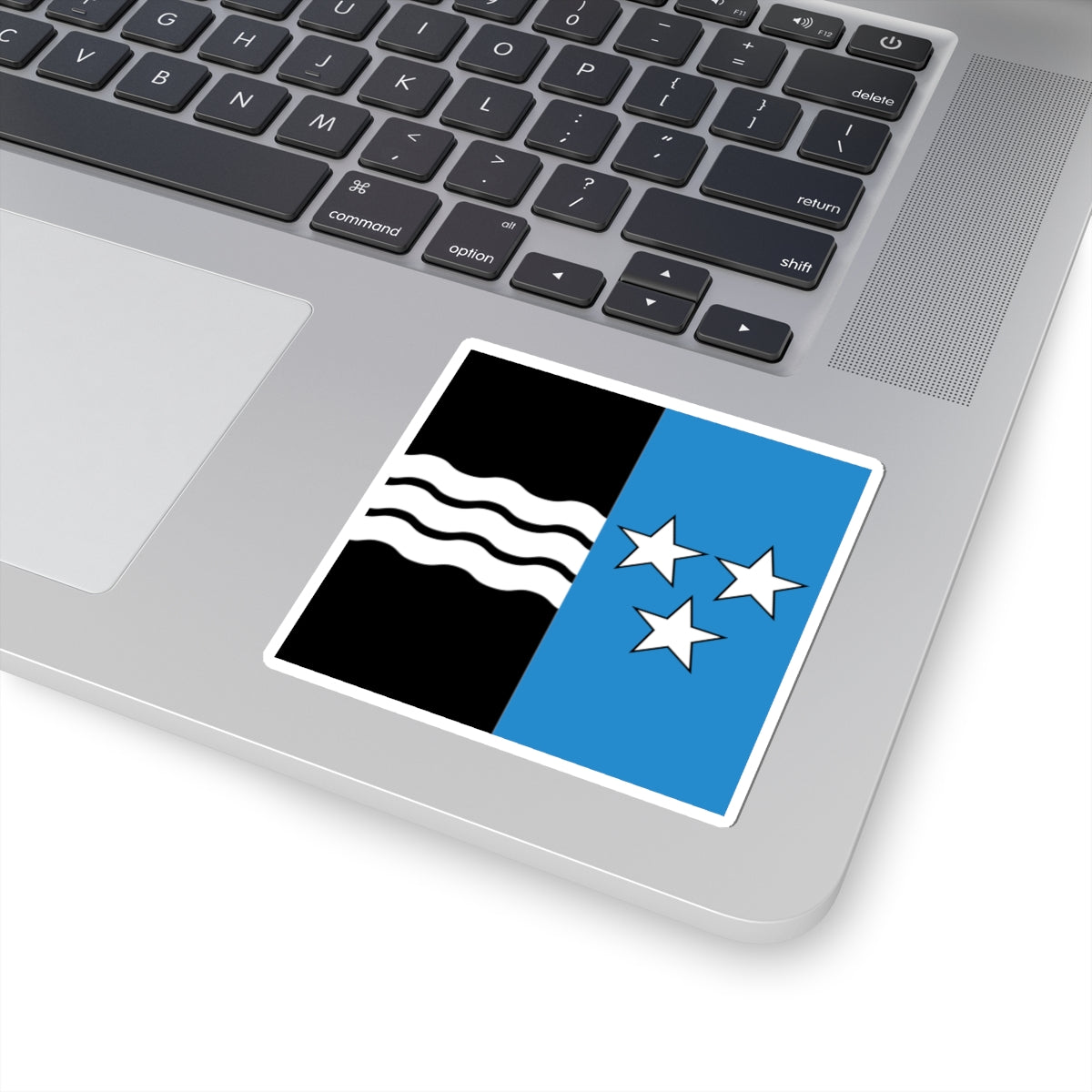 Flag of Canton of Aargau (Switzerland) STICKER Vinyl Kiss-Cut Decal