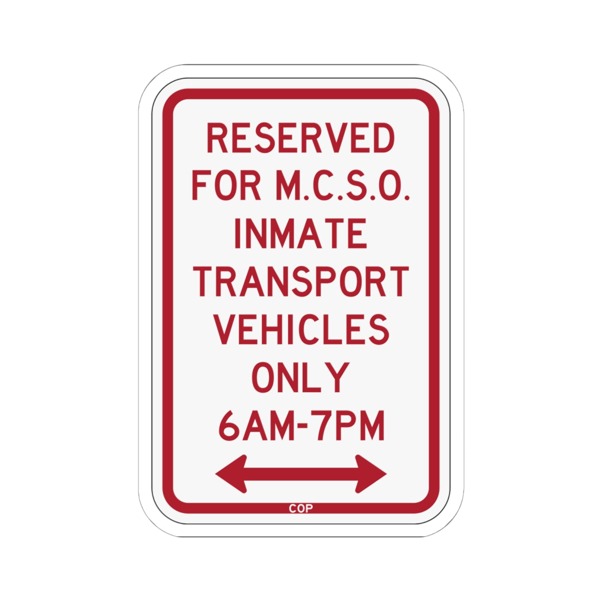 PBOT Road sign P4125D (Oregon) (Road Sign) STICKER Vinyl Kiss-Cut Decal