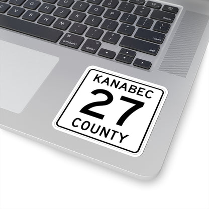 Kanabec County 27 MN (Minnesota) (Road Sign) STICKER Vinyl Kiss-Cut Decal