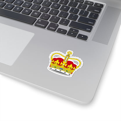 St Edwards Crown plain 3D (United Kingdom) (Military Rank) STICKER Vinyl Kiss-Cut Decal