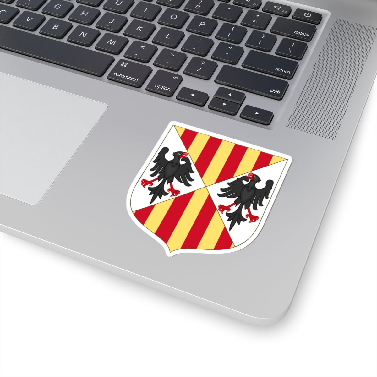 Arms of the Aragonese Kings of Sicily Shape Variant (Spain) (Coat of Arms) STICKER Vinyl Kiss-Cut Decal