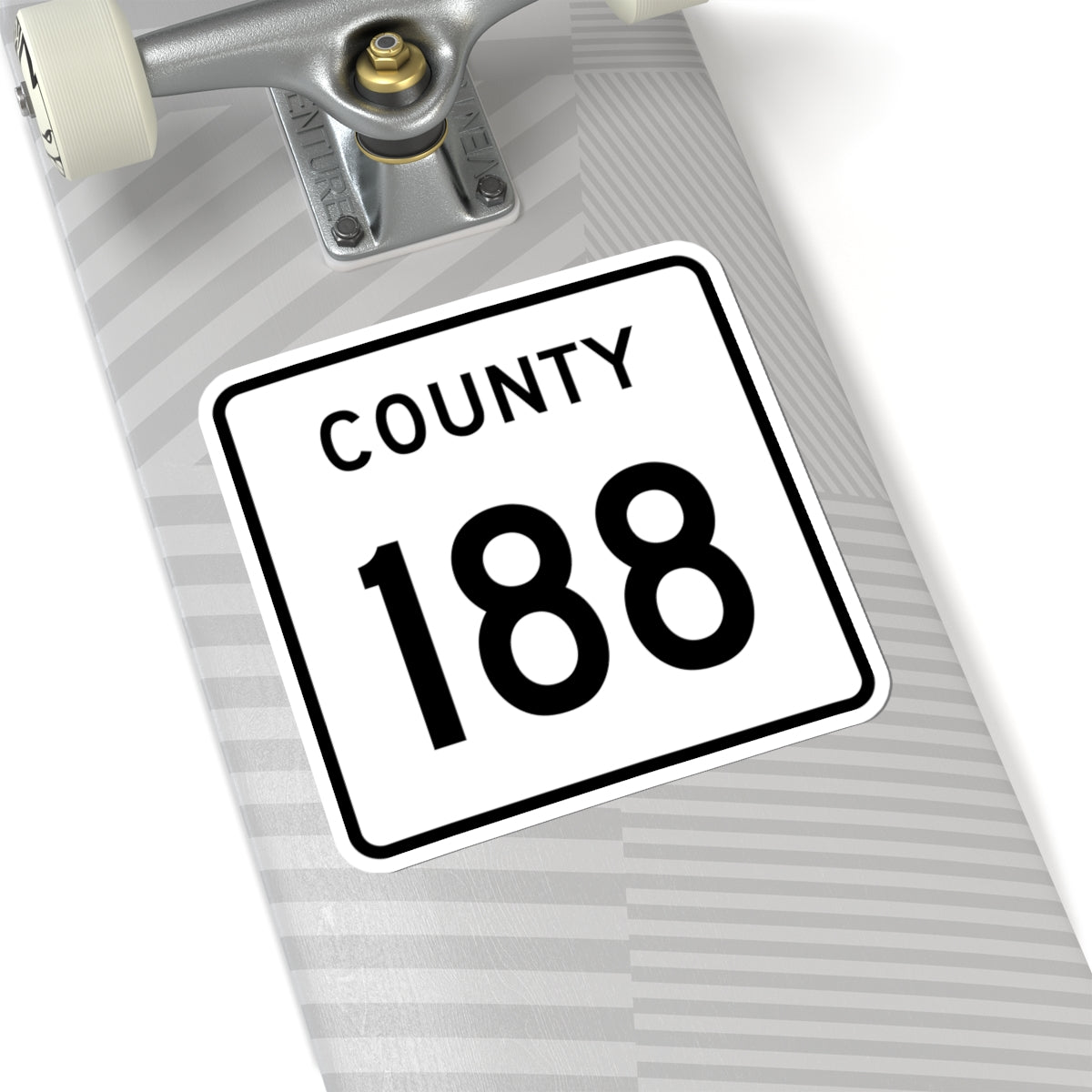 County 188 square (Minnesota) (Road Sign) STICKER Vinyl Kiss-Cut Decal