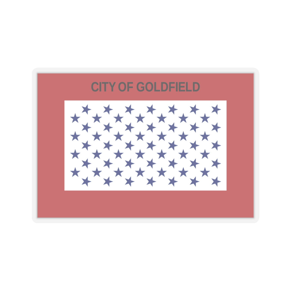 Flag of Goldfield, Colorado - STICKER Vinyl Kiss-Cut Decal