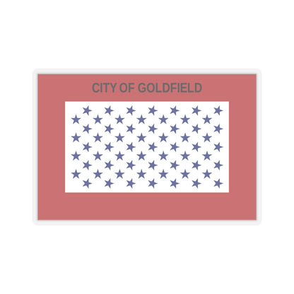 Flag of Goldfield, Colorado - STICKER Vinyl Kiss-Cut Decal