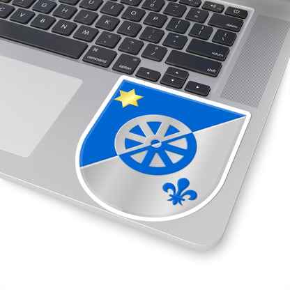 Aalsum wapen (Netherlands) (Coat of Arms) STICKER Vinyl Kiss-Cut Decal