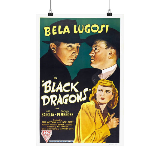 BLACK DRAGONS 1942 - Paper Movie Poster