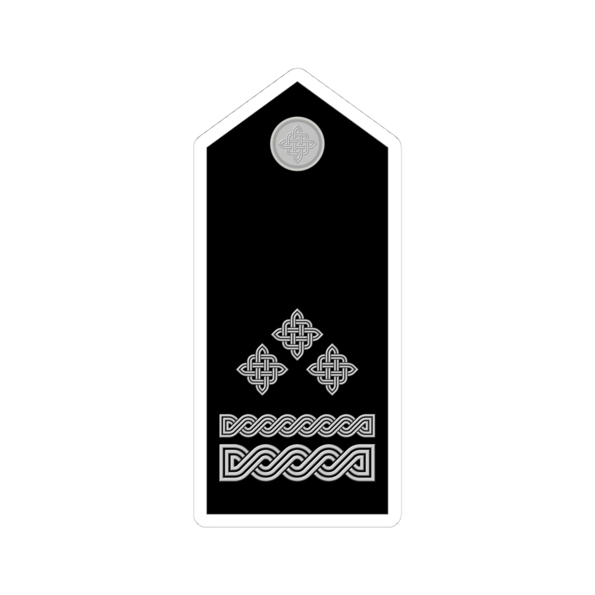 Naramenica svečane odore brigadira HRZ i PZO (Croatia) (Military Rank) STICKER Vinyl Kiss-Cut Decal