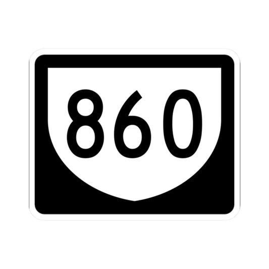 PR urban primary 860 (Puerto Rico) (Road Sign) STICKER Vinyl Kiss-Cut Decal