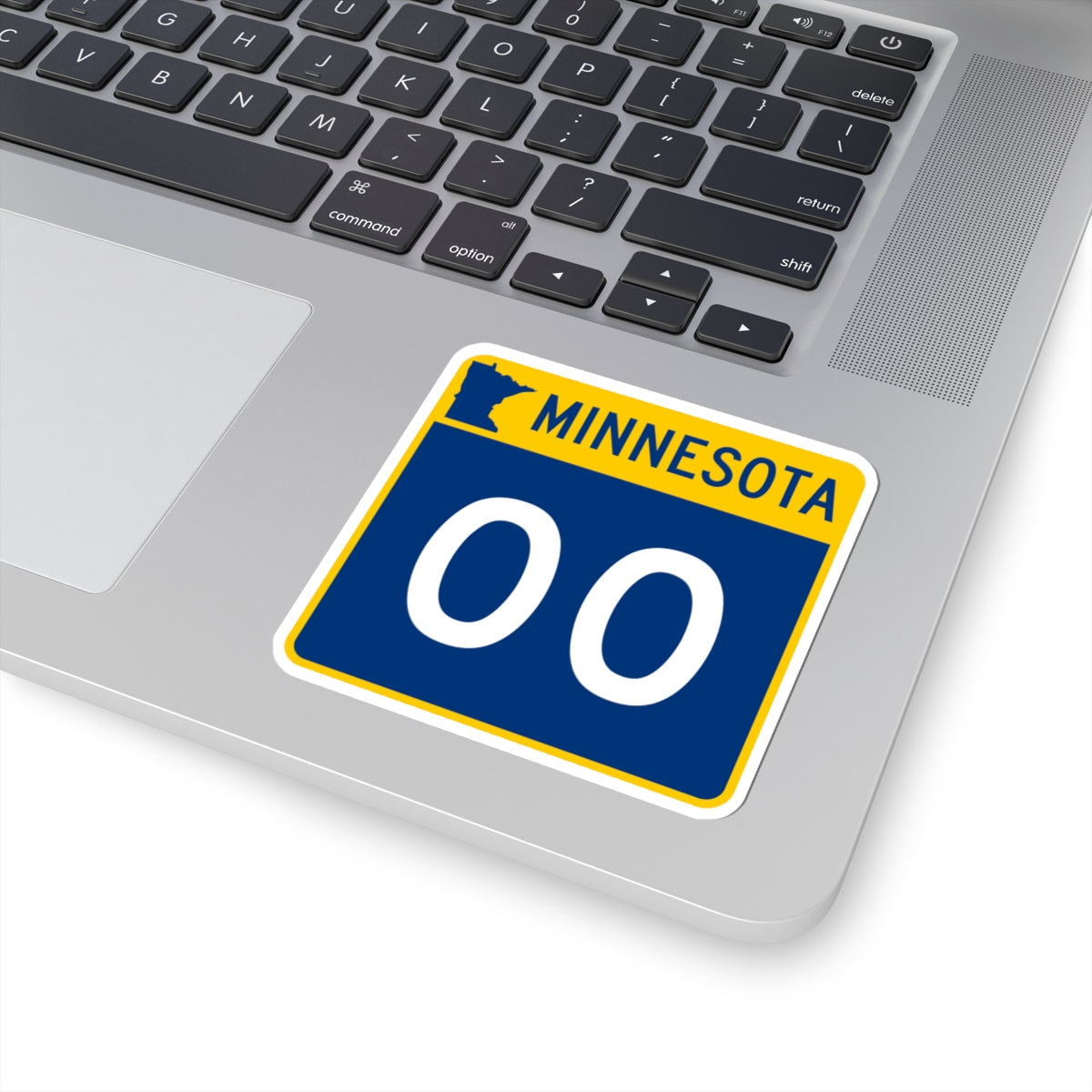 MN-00 template (Minnesota) (Road Sign) STICKER Vinyl Kiss-Cut Decal