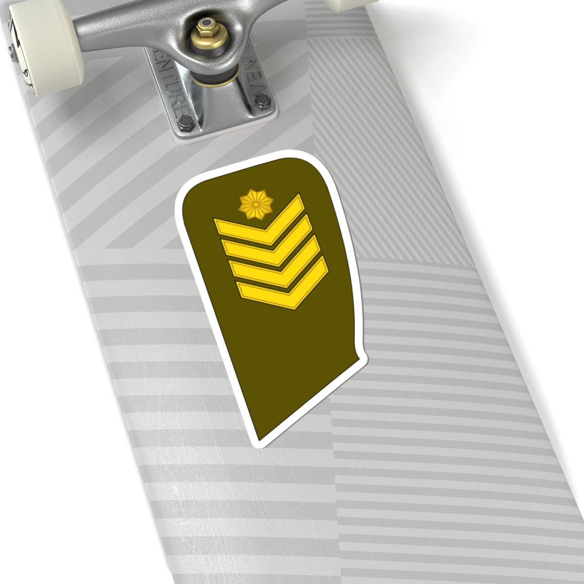 12 Lithuania Army SGM (Lithuania) (Military Rank) STICKER Vinyl Kiss-Cut Decal