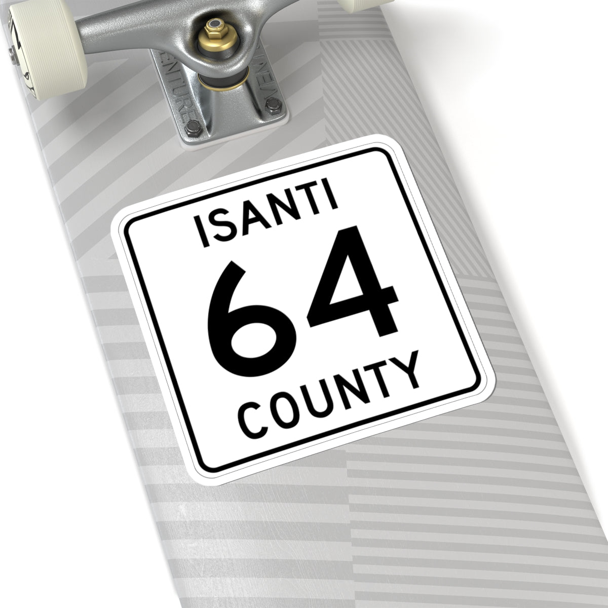 Isanti County 64 MN (Minnesota) (Road Sign) STICKER Vinyl Kiss-Cut Decal