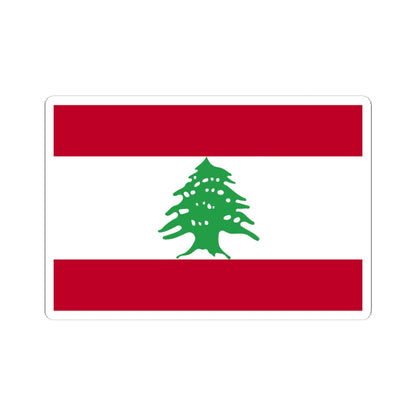 Flag of Lebanon WFB 2004 (Lebanon) STICKER Vinyl Kiss-Cut Decal