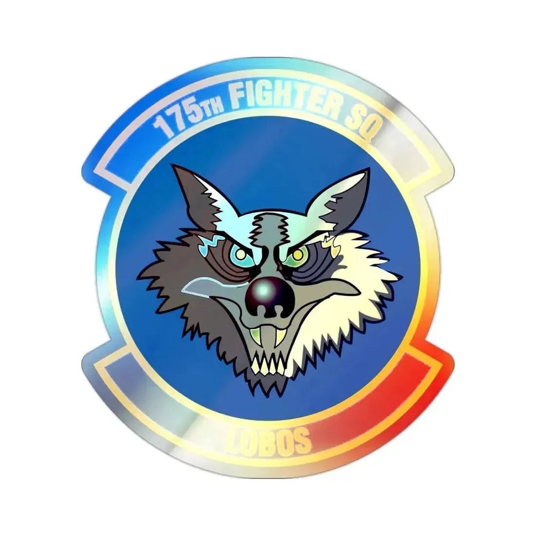 175th Fighter Squadron (U.S. Air Force) Holographic STICKER Die-Cut Vinyl Decal 2 Inch Holographic - The Sticker Space
