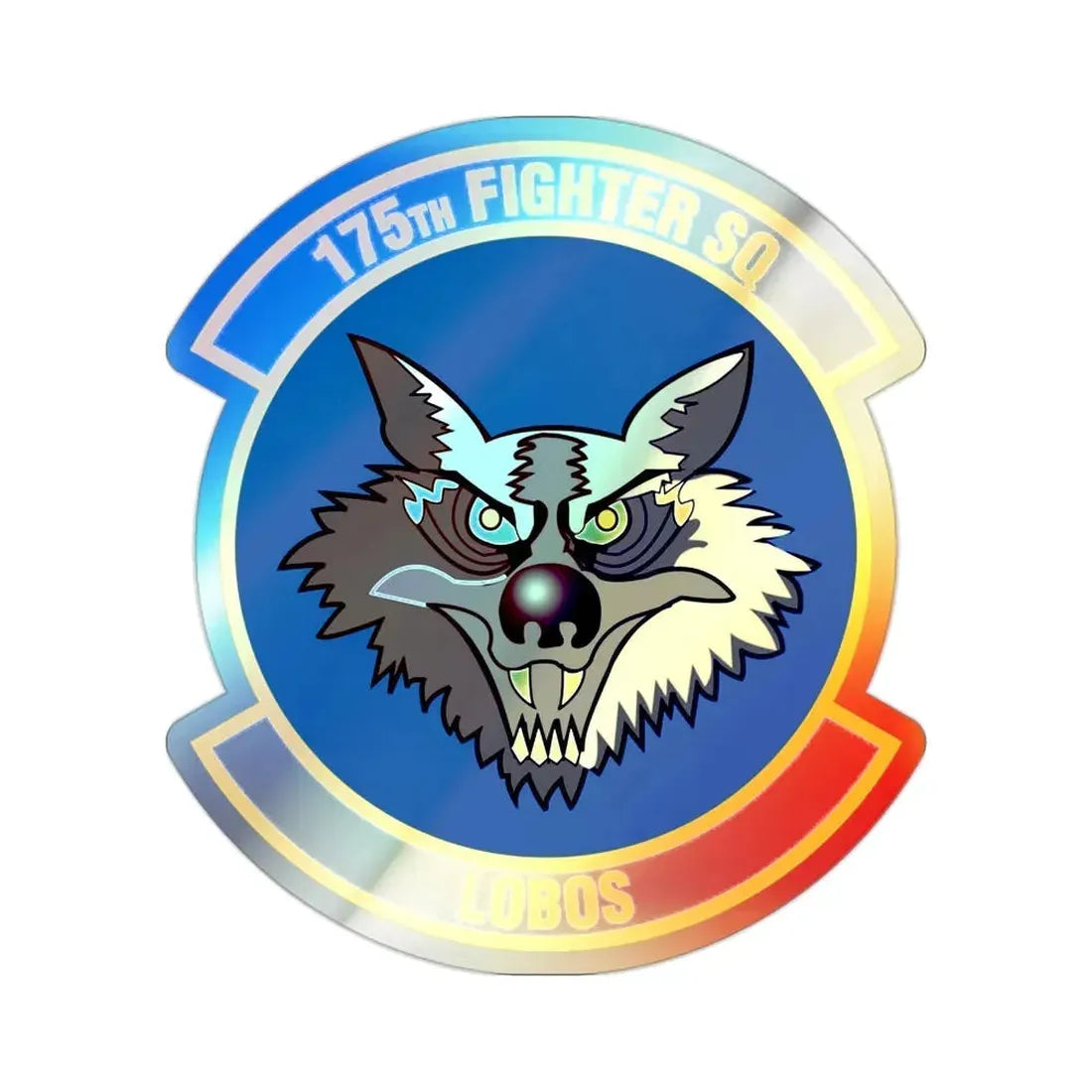 175th Fighter Squadron (U.S. Air Force) Holographic STICKER Die-Cut Vinyl Decal - The Sticker Space