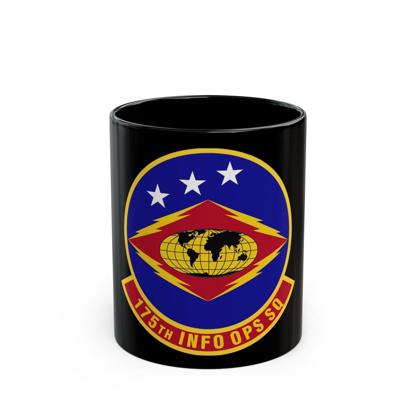 175th Information Operations Squadron (U.S. Air Force) Black Coffee Mug-11oz-The Sticker Space